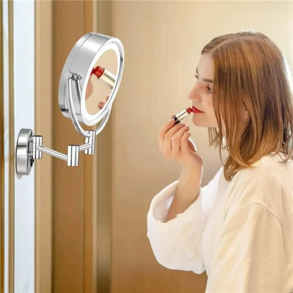 8.5 Inch Cordless LED Light Magnifying Makeup Mirror Double Sided Vanity Mirror